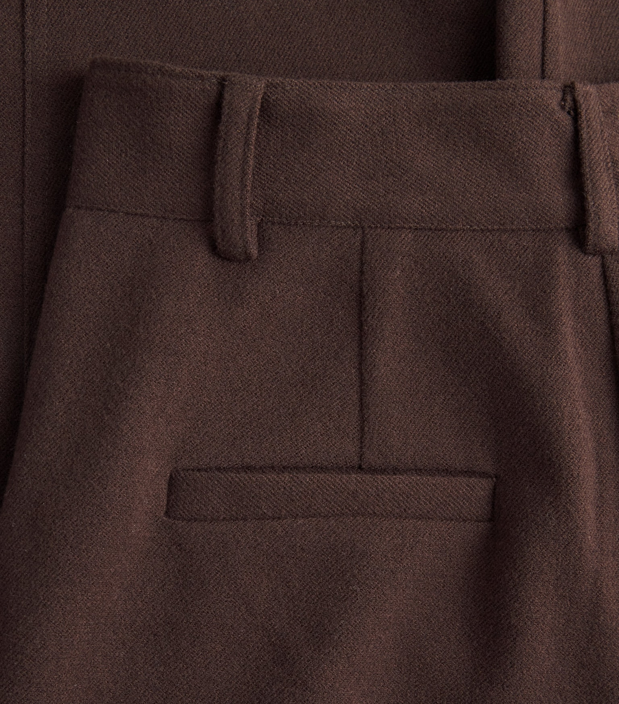 Klive Barrel-Leg Hopsack Trousers