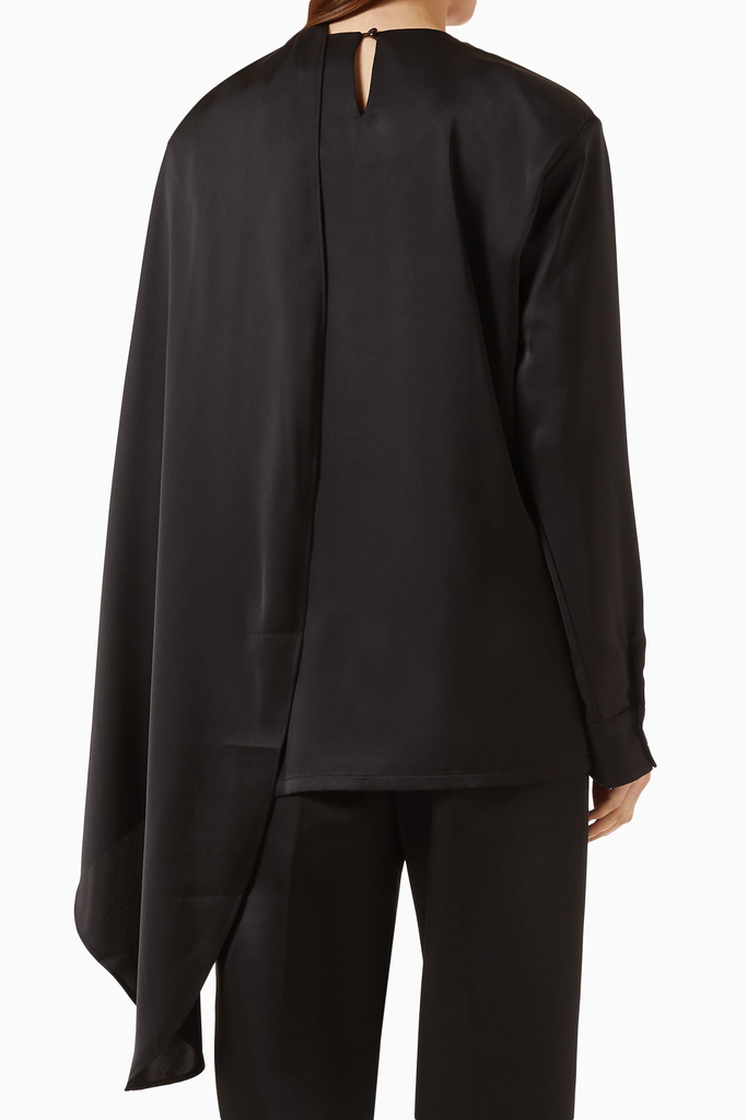 Koa Scarf Satin Blouse