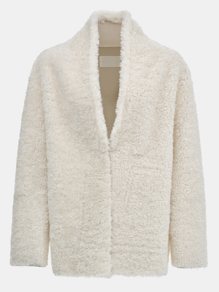 Manuela Shawl-Collar Shearling Jacket