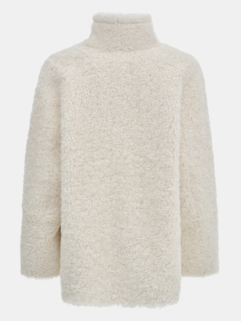 Manuela Shawl-Collar Shearling Jacket