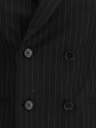 Pinstripe Print Double Breasted Blazer