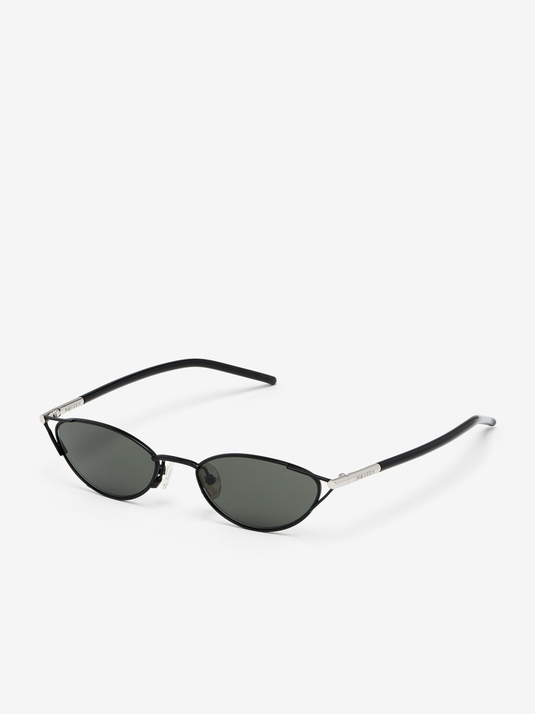 Women's Slim Cat Eye Sunglasses with T-Bar in Black