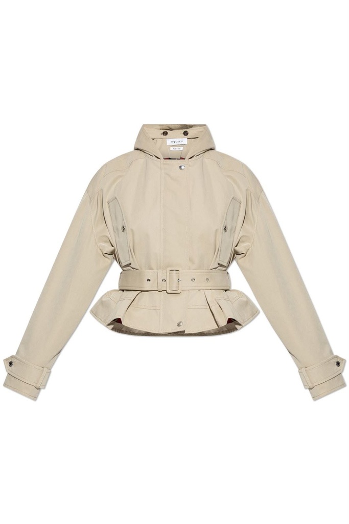 Belted Peplum Jacket