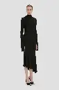 High Neck Midi Dress 
