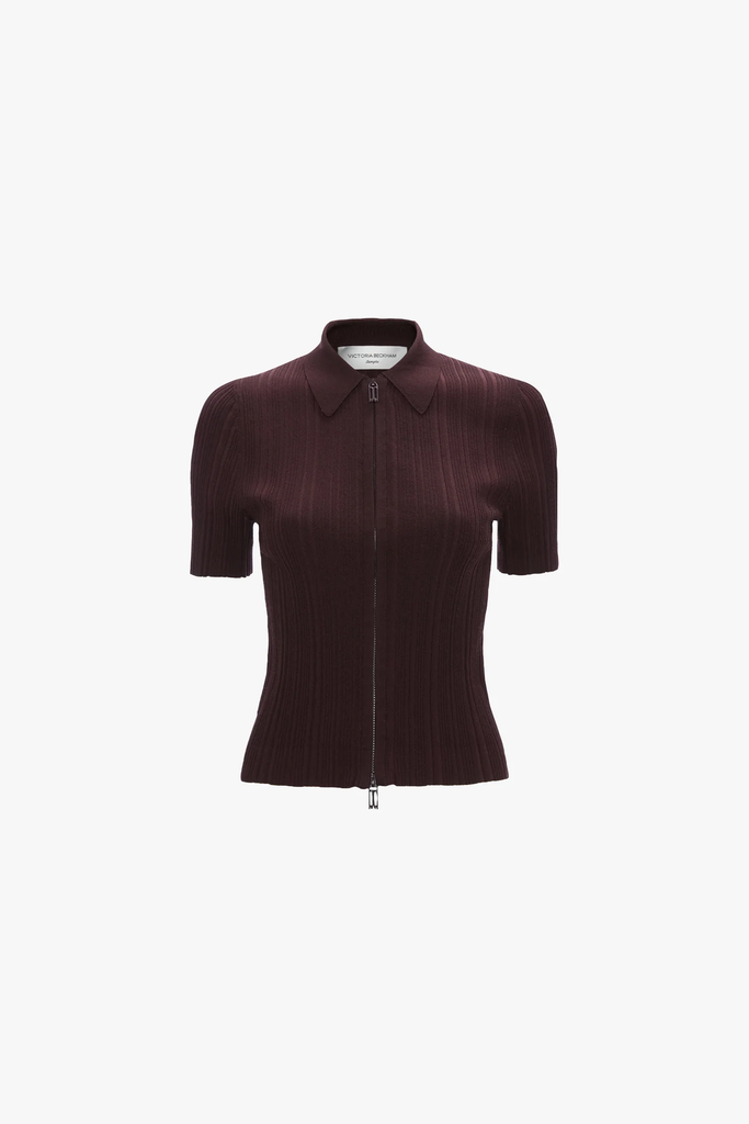 Ribbed Polo Top 