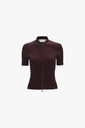 Ribbed Polo Top 