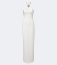 Crystal Pendant Halterneck Gown