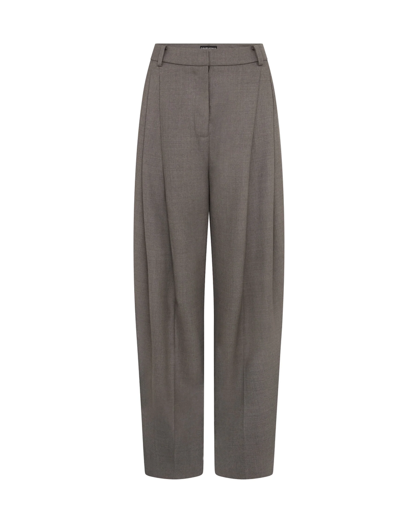 Double Pleated Tailored Trousers 