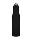 Crystal Star Emnbroidered Neckline Detail Gown 