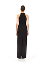 Crystal Star Emnbroidered Neckline Detail Gown 