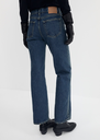 Cropped Straight Leg Jeans in Blue