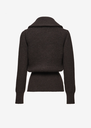 Cashmere Draped Shawl Collar Sweater 