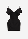 V Neck Corset Mini Dress