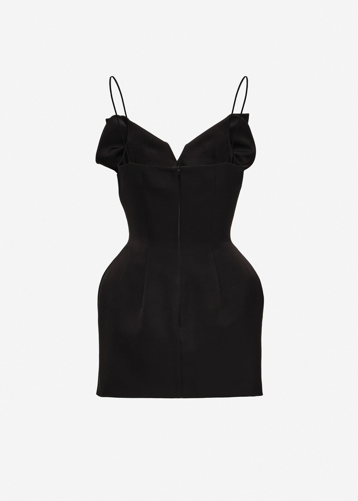V Neck Corset Mini Dress