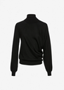 Wool Draped Turtleneck