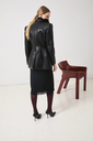 Faux Leather Blazer 