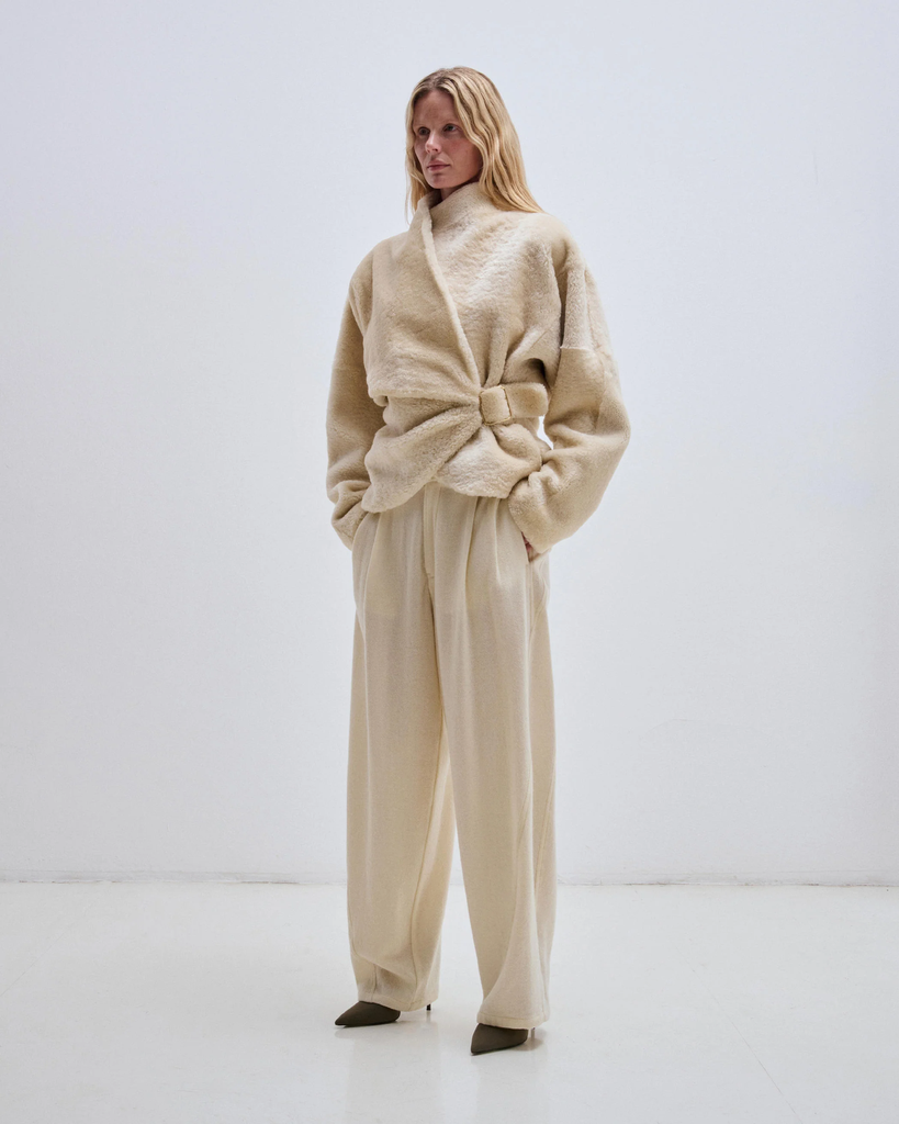 Cindy Faux Shearling Contour Jacket
