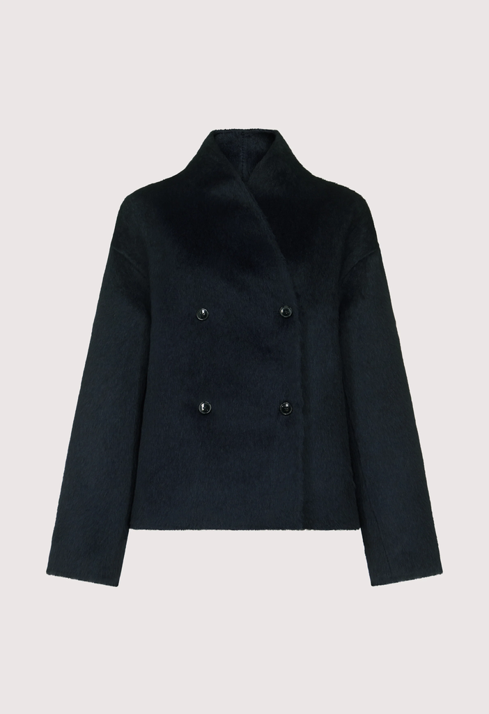 WES Double Breasted Alpaca Jacket