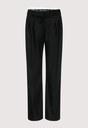 SAUL Lace Trim Pleated Trousers