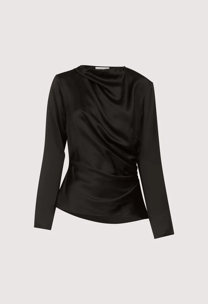 ANYA Draped Satin Top