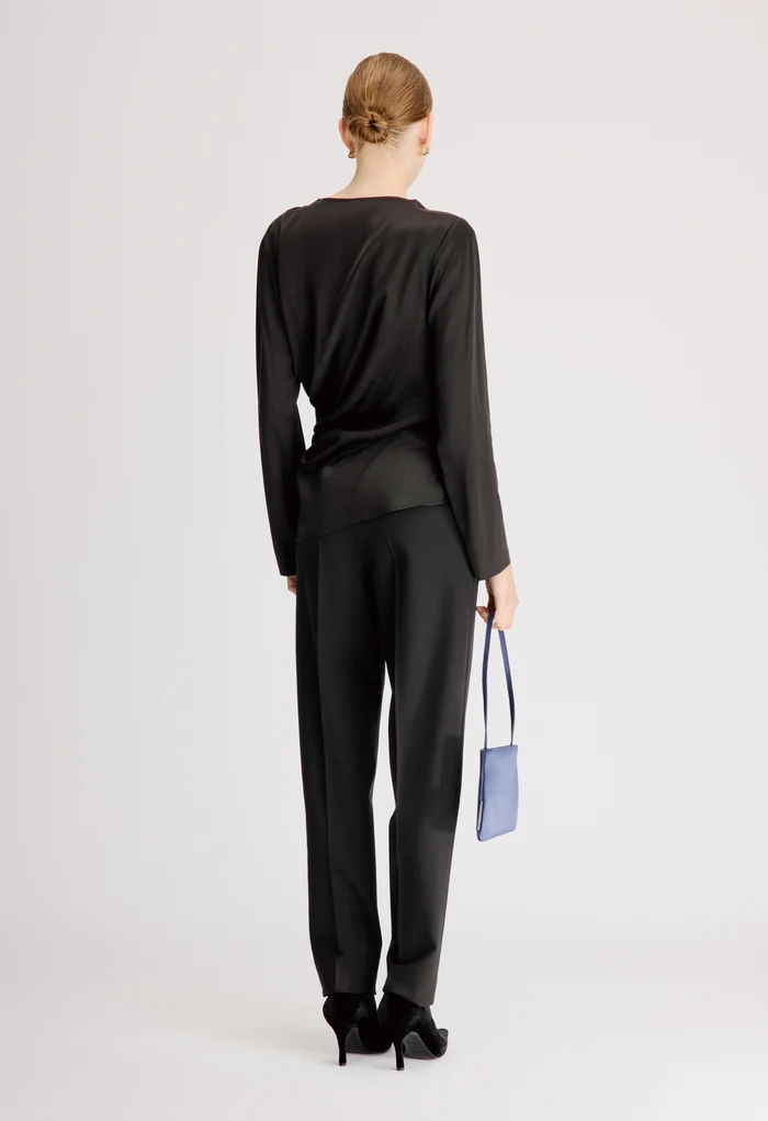 ANYA Draped Satin Top