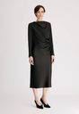 FABIO Draped Satin Dress