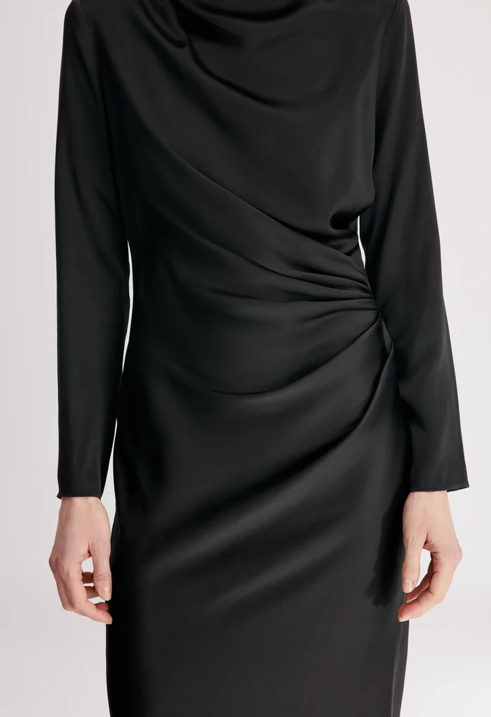 FABIO Draped Satin Dress