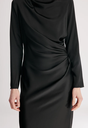FABIO Draped Satin Dress