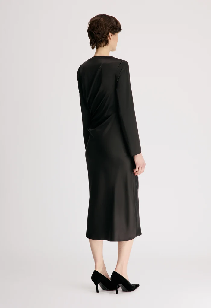 FABIO Draped Satin Dress
