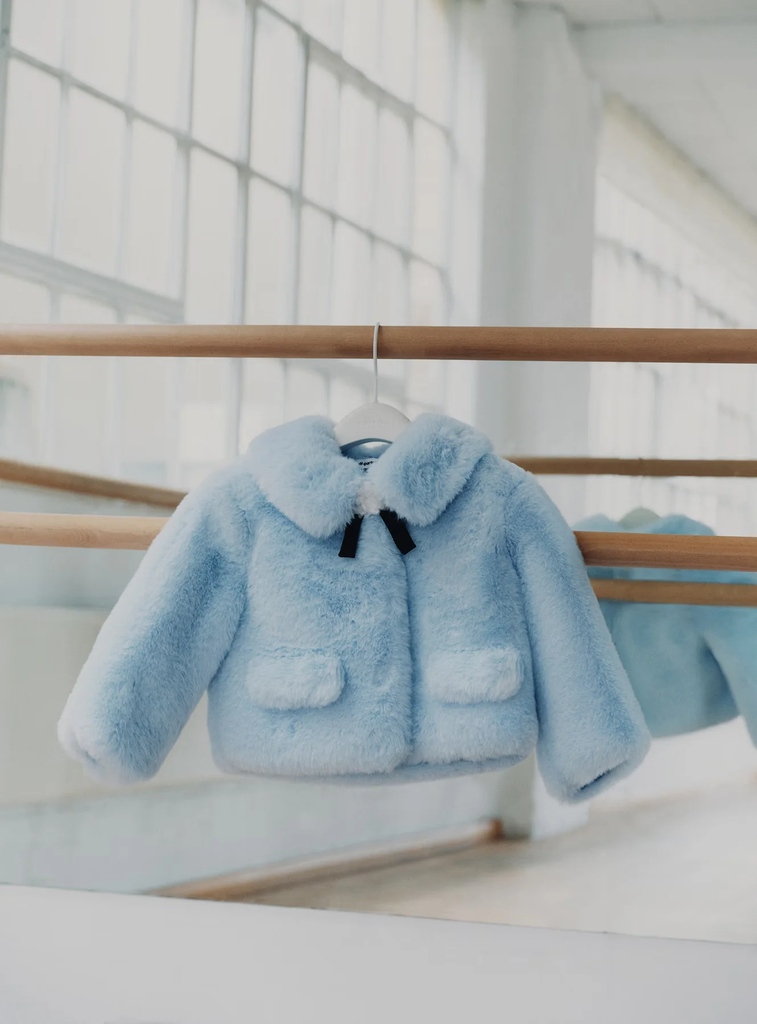 Faux Fur Bow Jacket