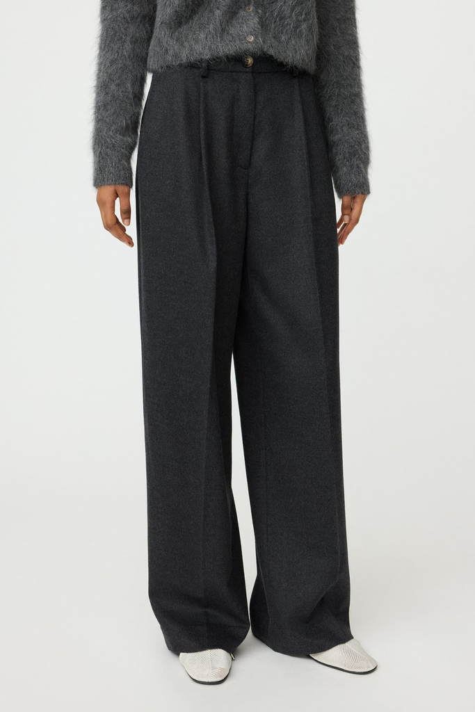 Wide Pleat Trousers