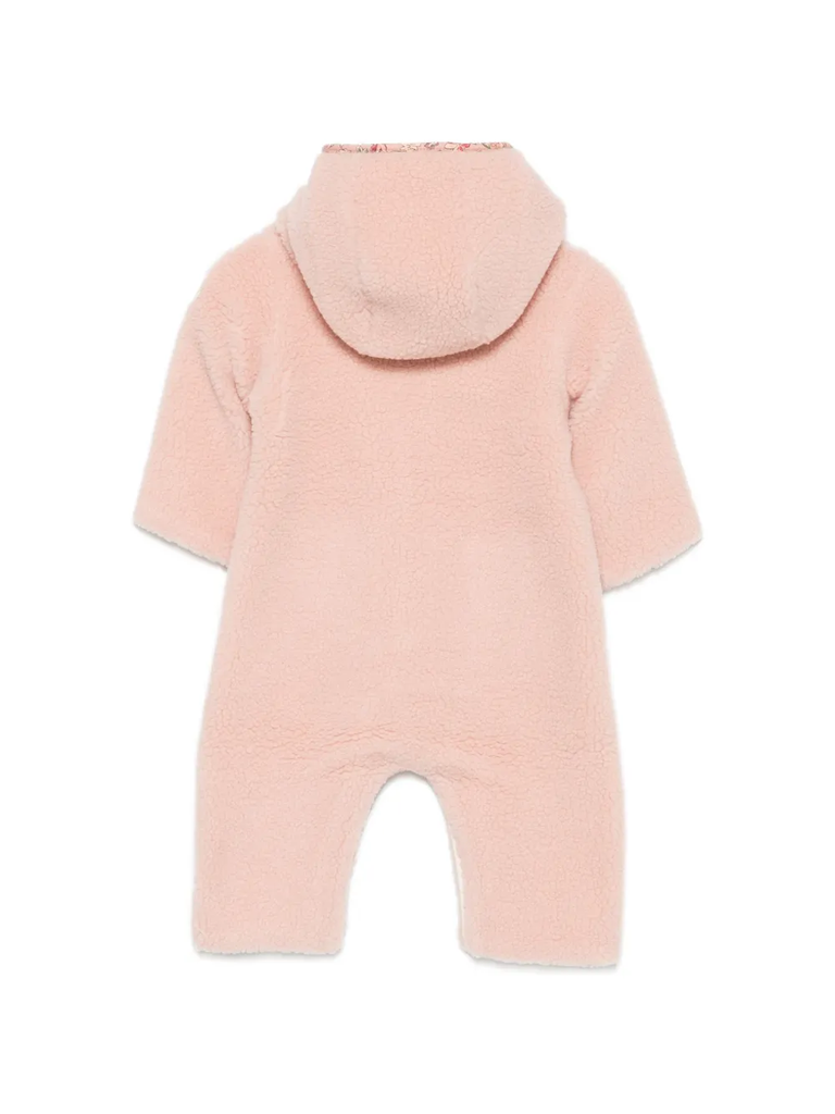 Teddy Fleece Hooded Romper