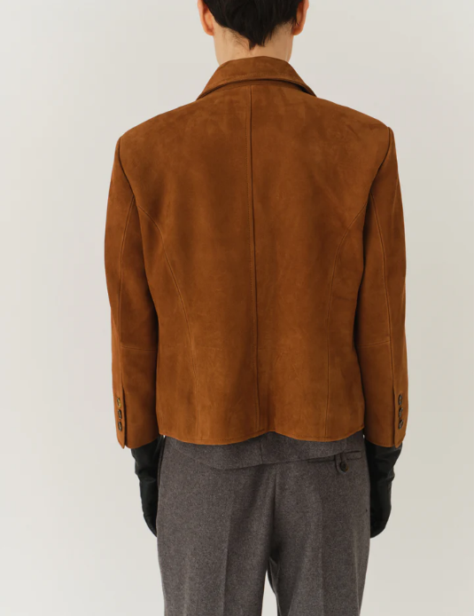 Suede Fitted Jacket