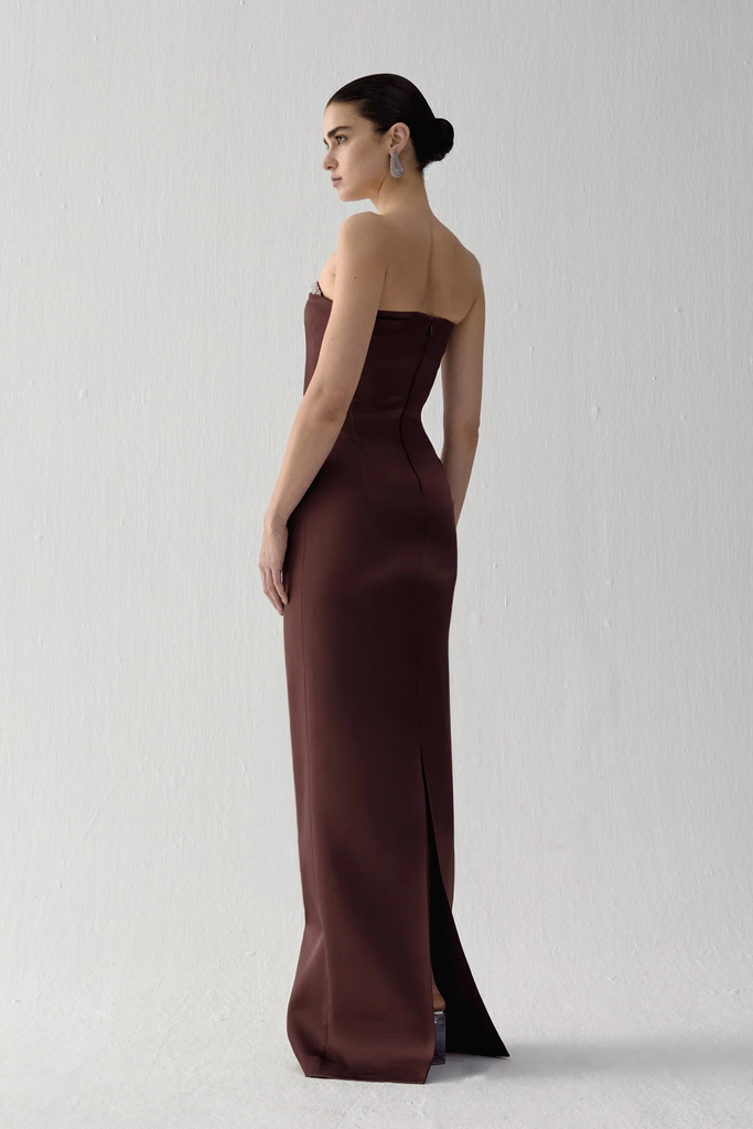 Noelie Strapless Maxi in Rimth