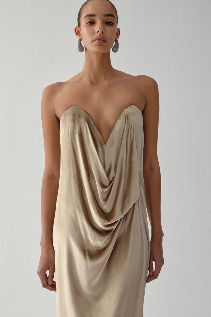 Rodini Strapless in Raw 