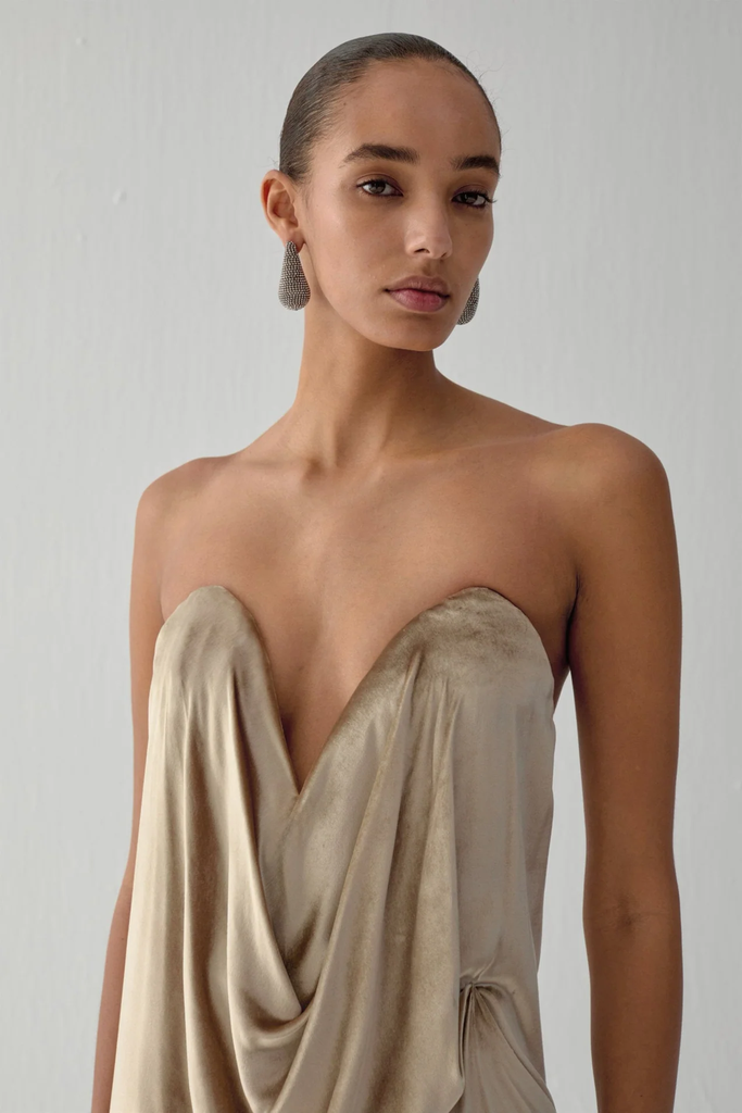 Rodini Strapless in Raw 