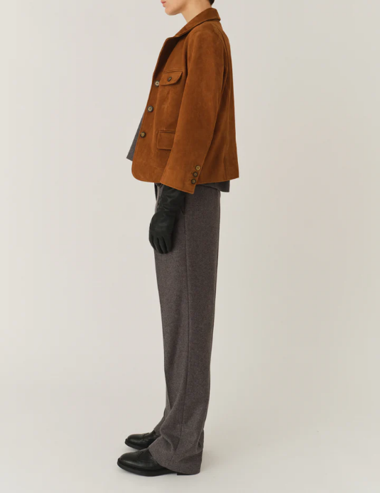 Suede Fitted Jacket