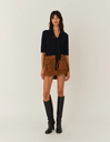 Suede Mini Skirt