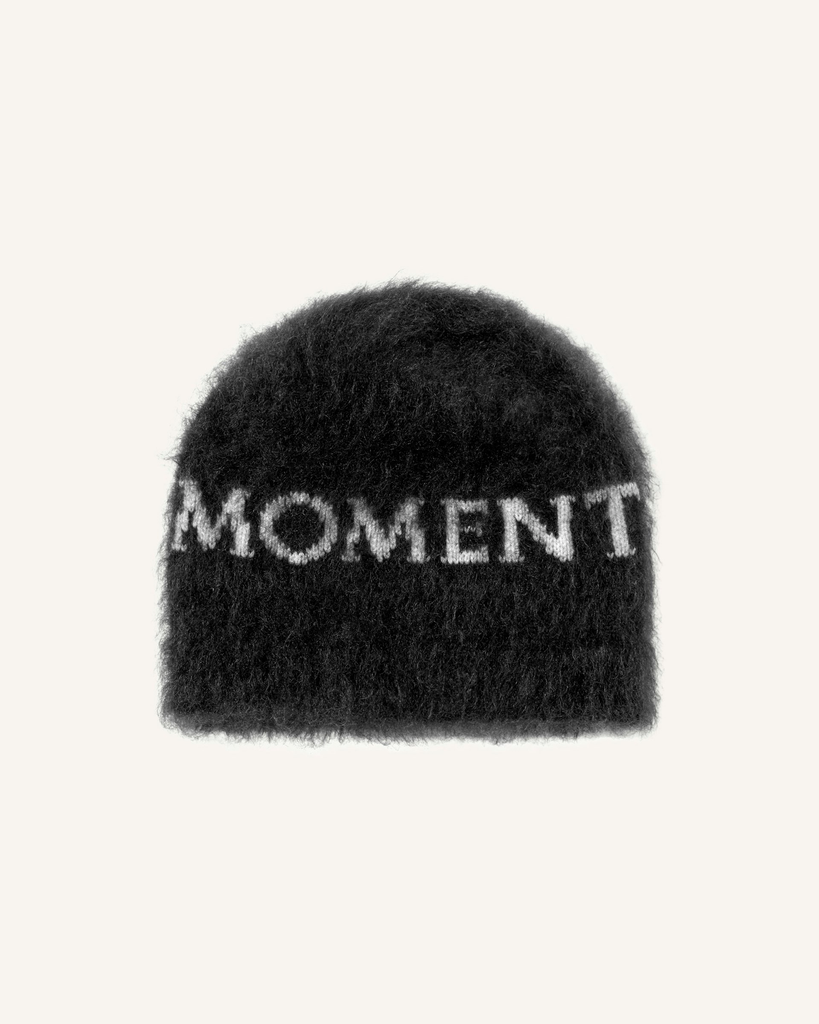 Mohair Blend Logo Beanie