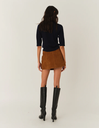 Suede Mini Skirt