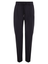 Peserico Men's Relaxed Fit Trousers with Drawstring Waist and Front Pleats
