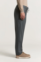 Jogger Trousers in Pure Wool Carded Gabardine