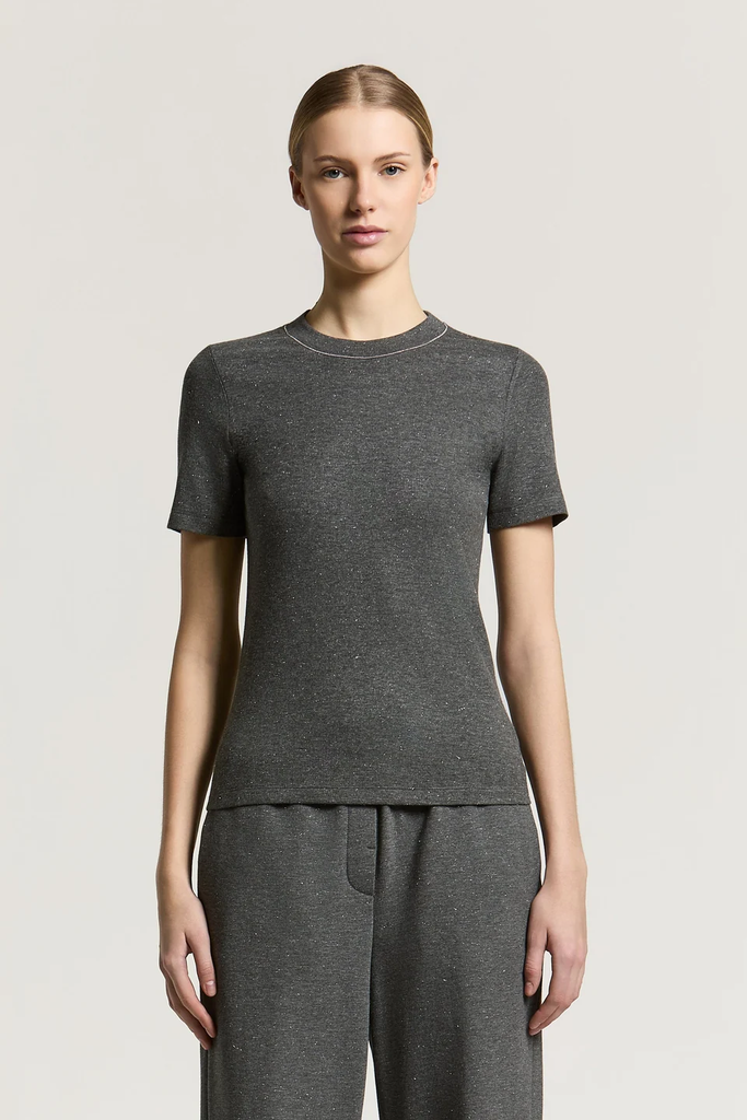 Cotton Ribbed T-Shirt