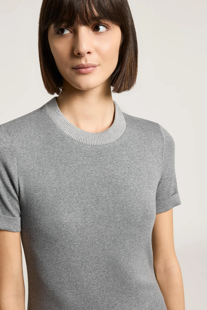 Stretch Jersey Micro-Rib T-Shirt
