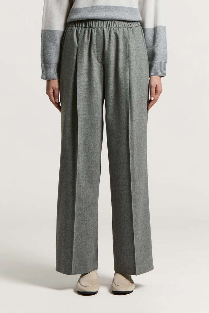 Wool and Cashmere Flannel Trousers
