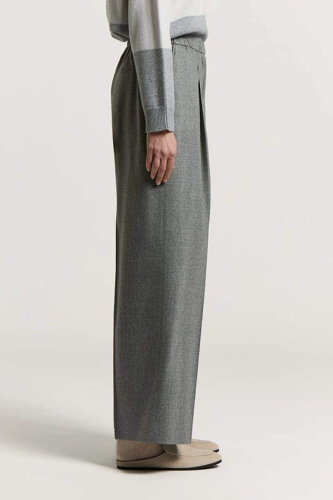 Wool and Cashmere Flannel Trousers