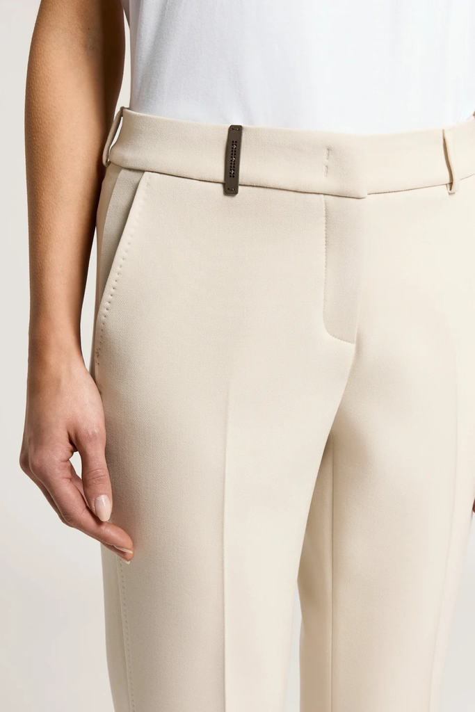 Cigarette Trousers in Compact Technical Canvas