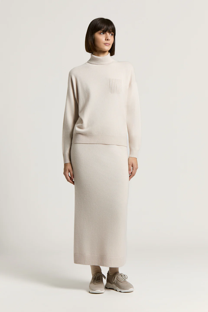 Sweater in Virgin Wool, Silk and Cashmere