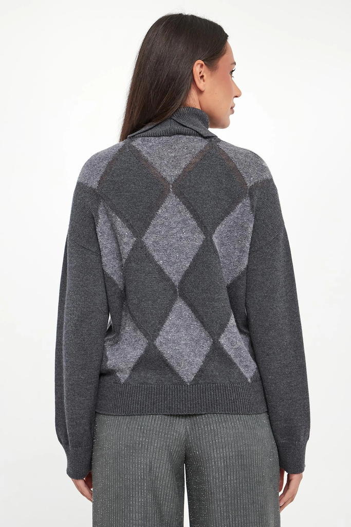 Wool Blend Sweater with Sequins