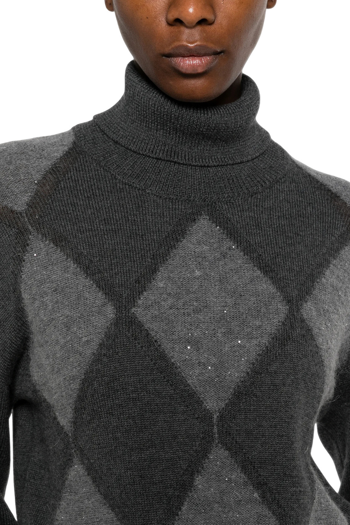 Wool Blend Sweater with Sequins